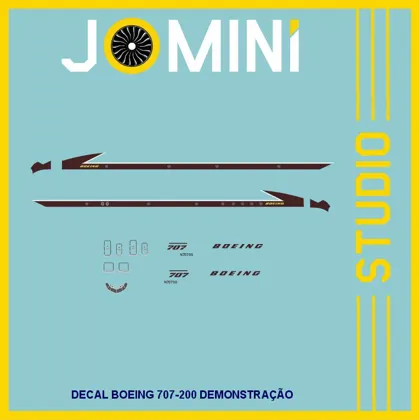 Decal Boeing 707-200 DEMONSTRAÇÃO