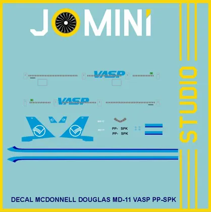Decal Mcdonnell Douglas MD-11 Vasp PP-SPK